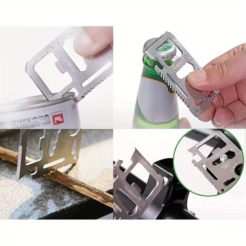 Gearly 11-in-1 Credit Card Multi-Tool (Wallet Survival Tool)