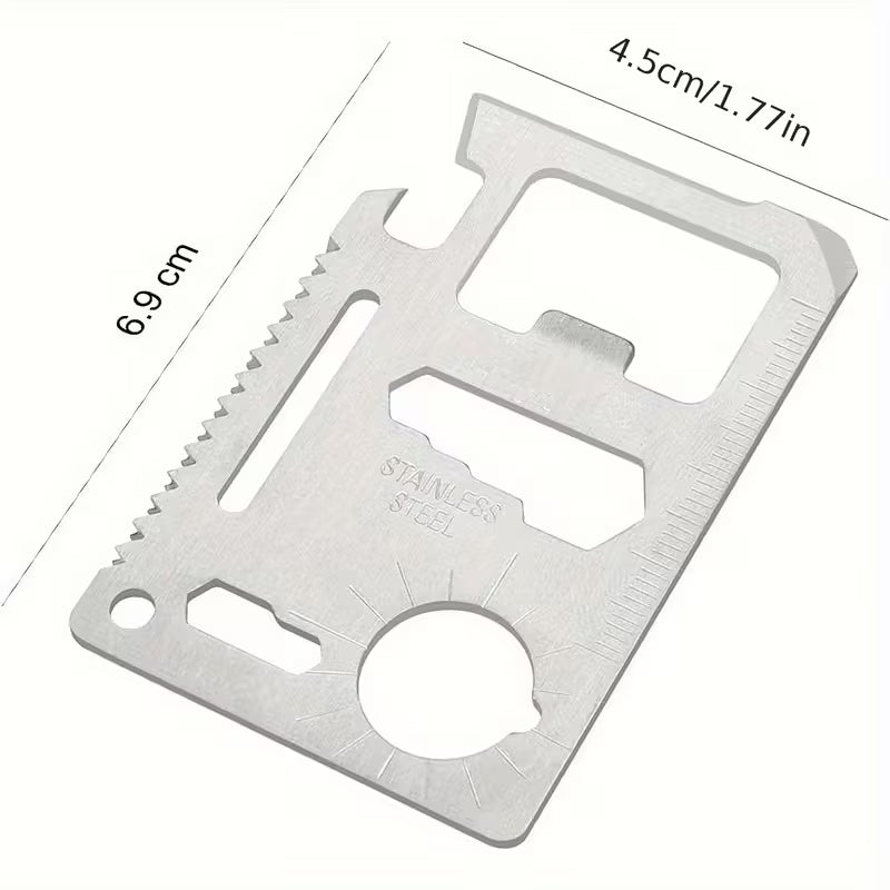 Gearly 11-in-1 Credit Card Multi-Tool (Wallet Survival Tool)