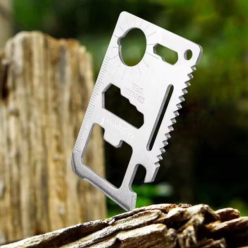 Gearly 11-in-1 Credit Card Multi-Tool (Wallet Survival Tool)
